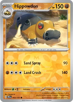 Hippowdon Master Ball Holo 53